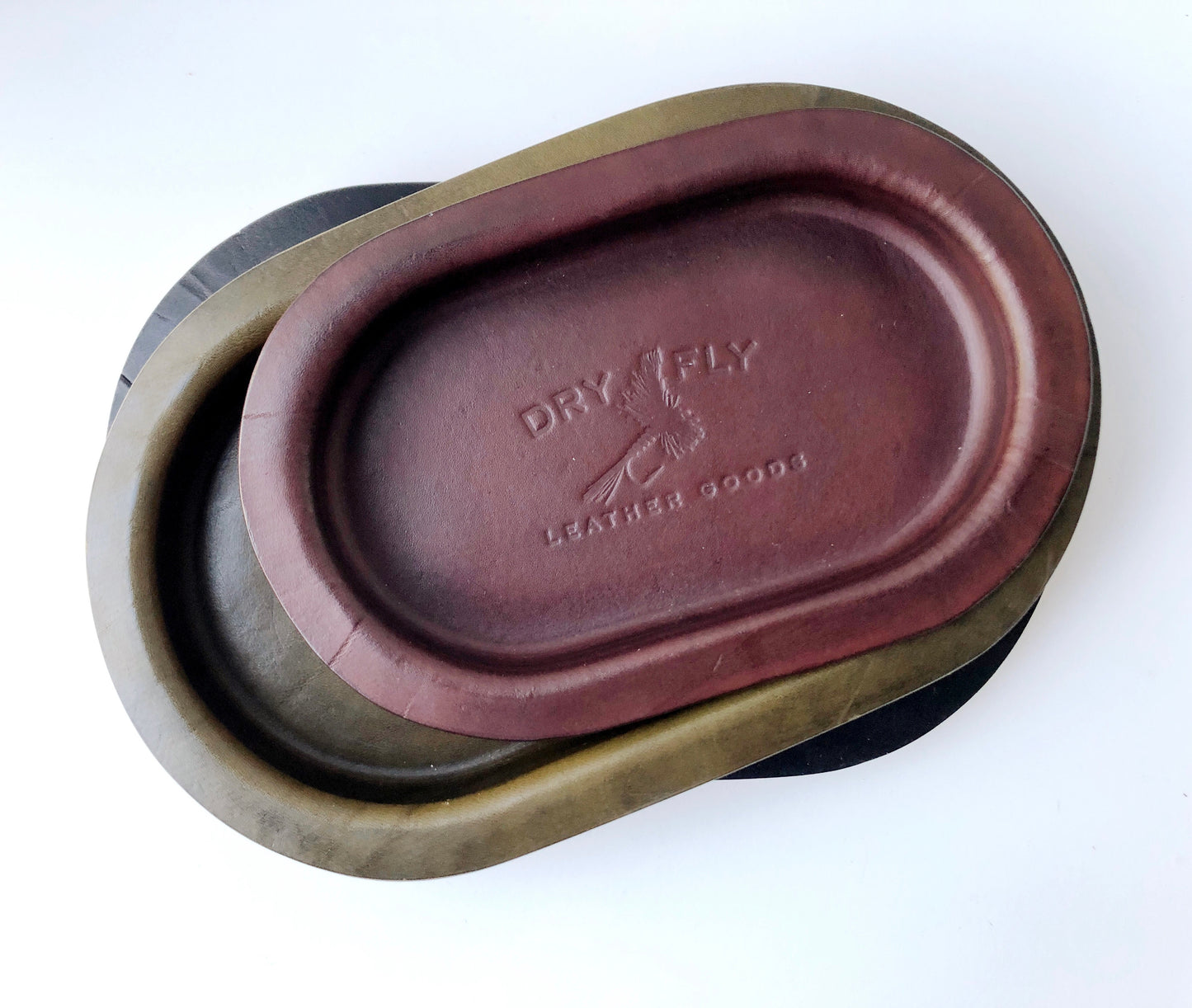 Leather Valet Tray - Oval
