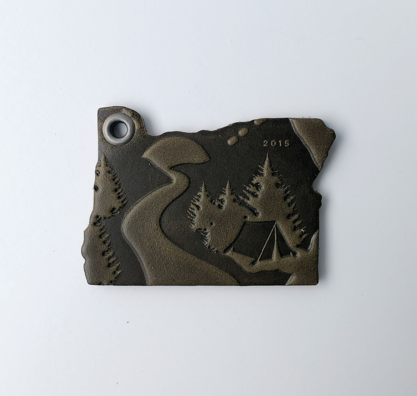 Leather Key Chain - Oregon