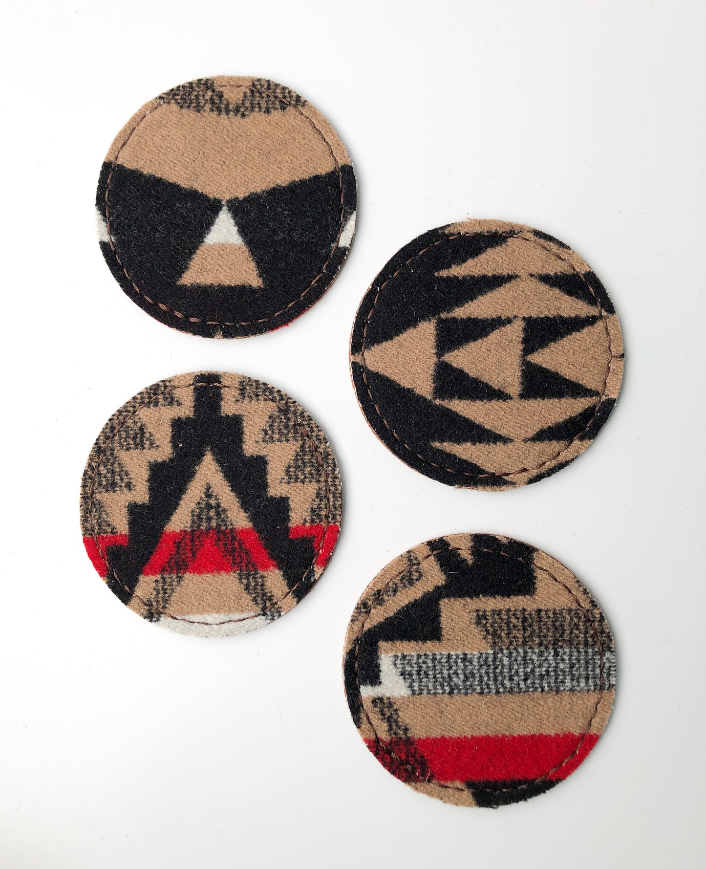 Wool + Leather Coasters