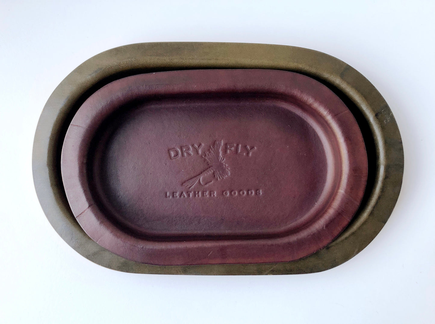 Leather Valet Tray - Oval