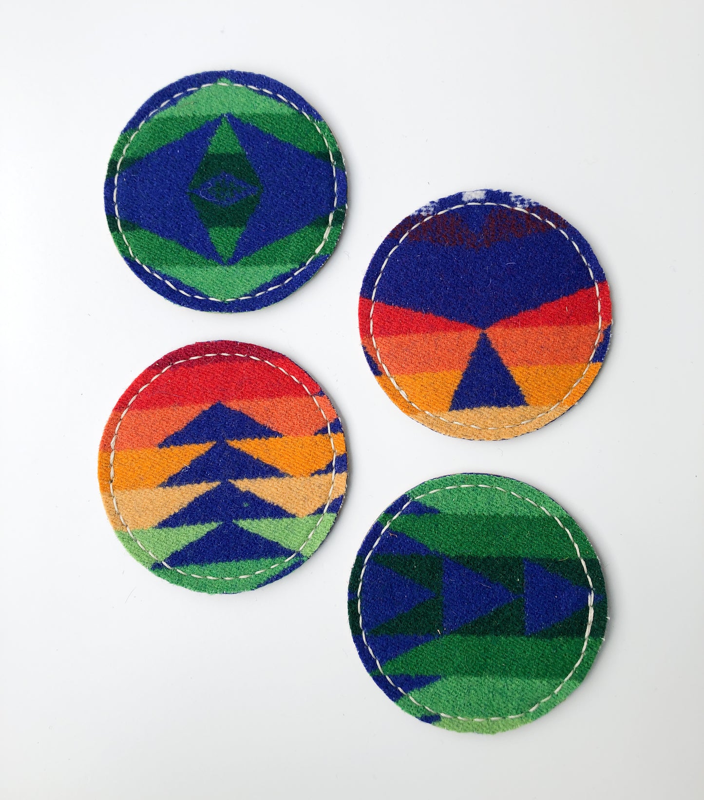 Wool + Leather Coasters