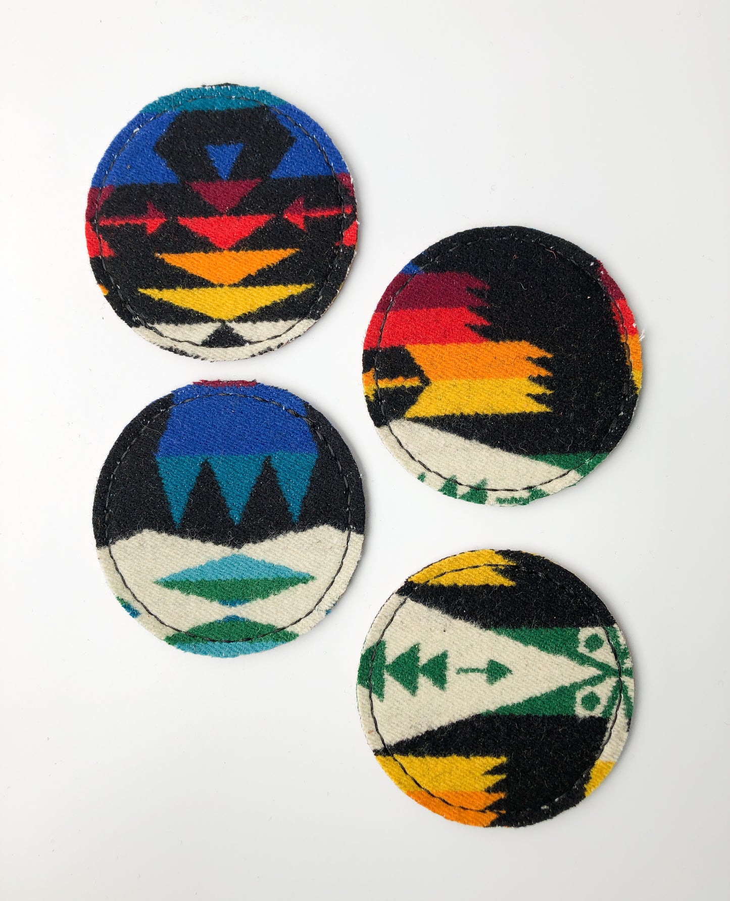 Wool + Leather Coasters