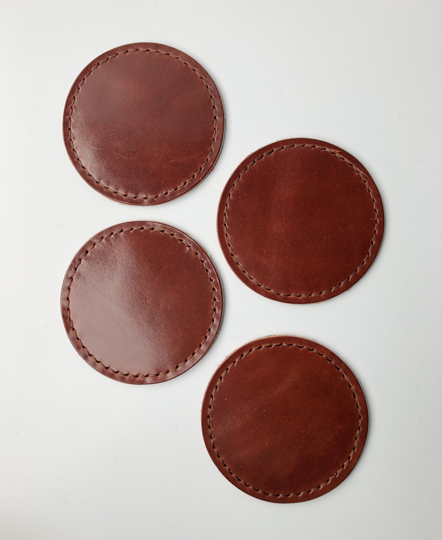 Wool + Leather Coasters