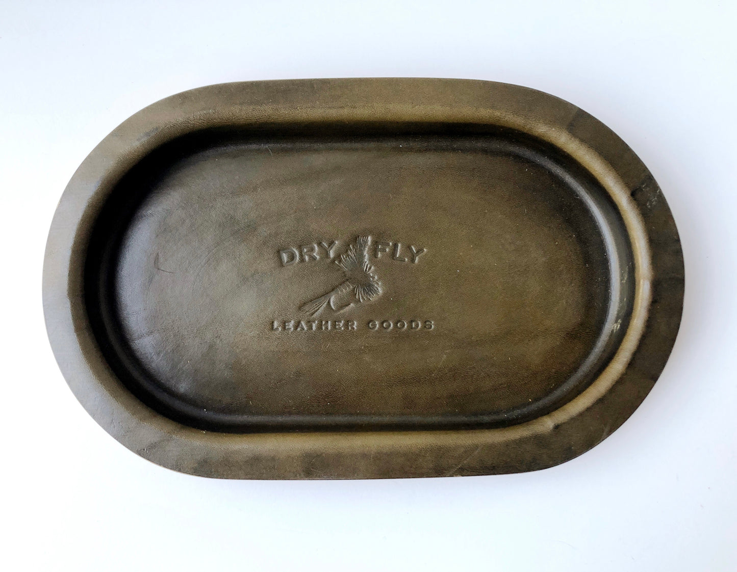 Leather Valet Tray - Oval