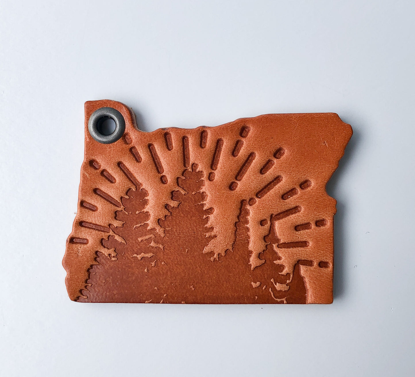 Leather Key Chain - Oregon