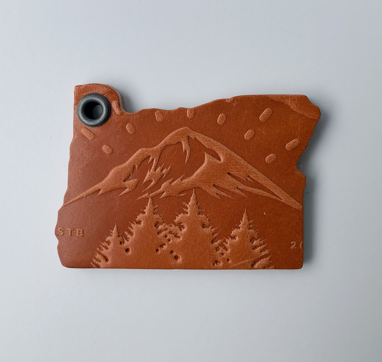 Leather Key Chain - Oregon
