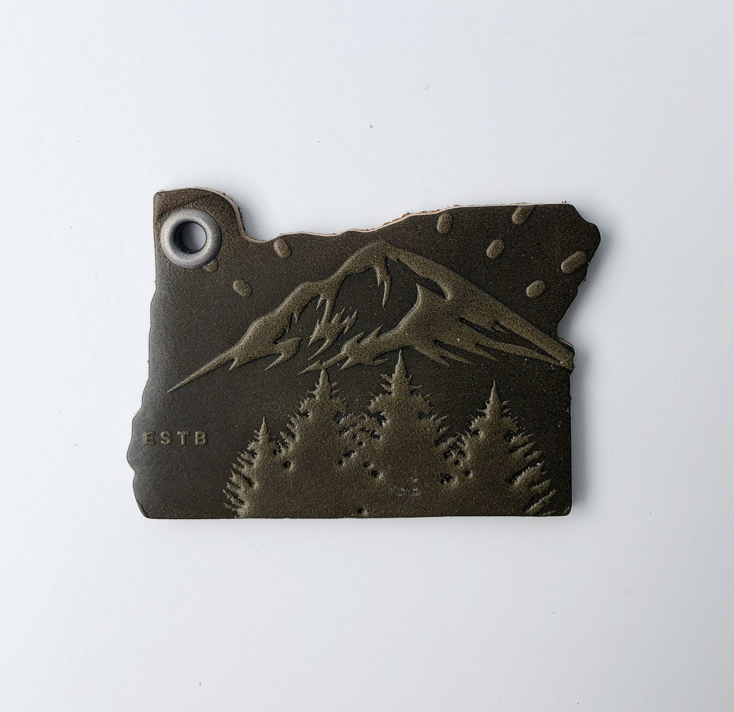 Leather Key Chain - Oregon