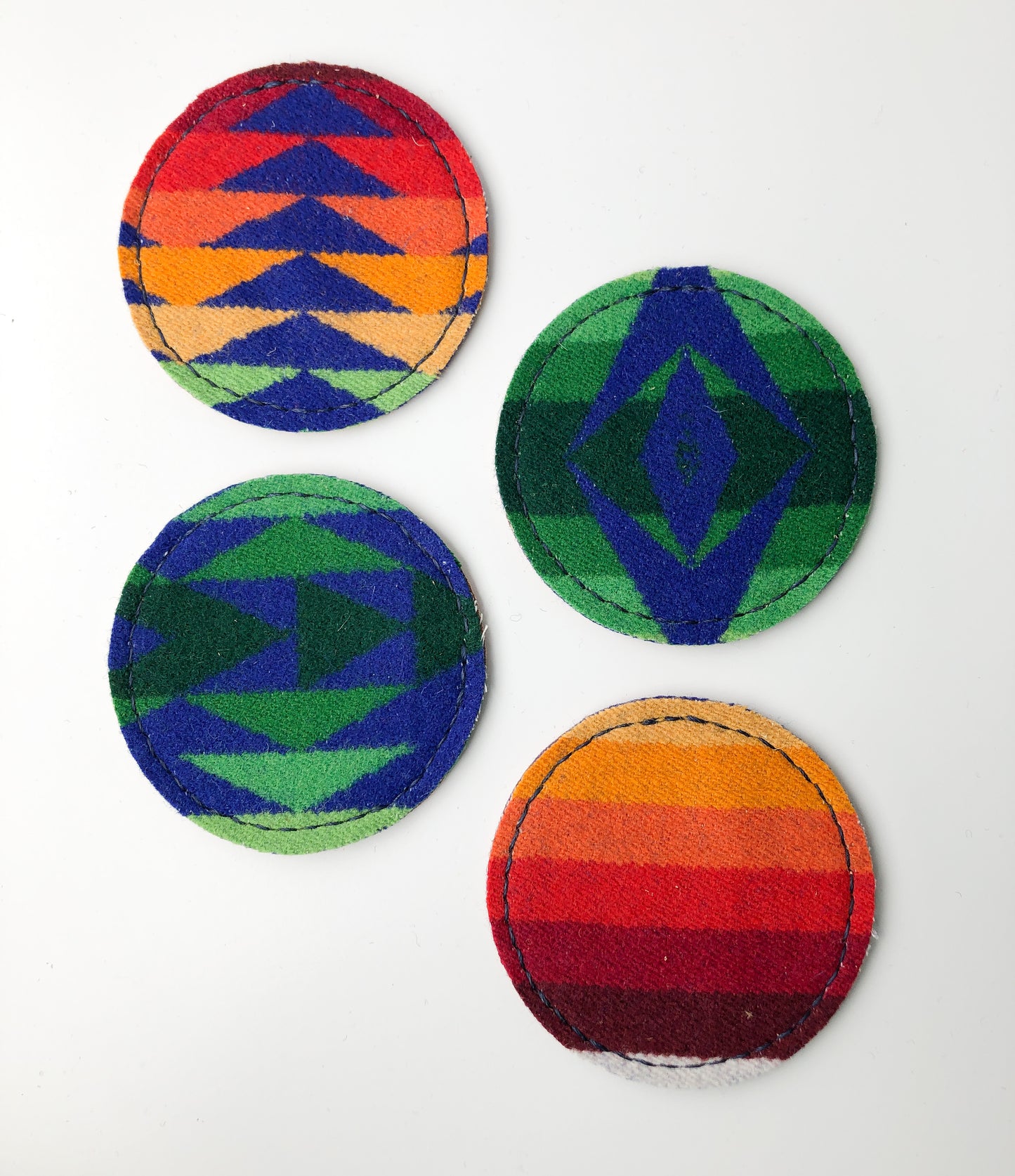 Wool + Leather Coasters