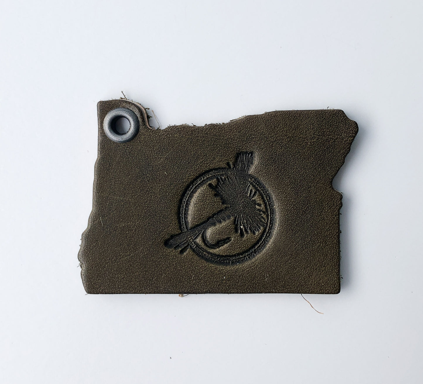 Leather Key Chain - Oregon